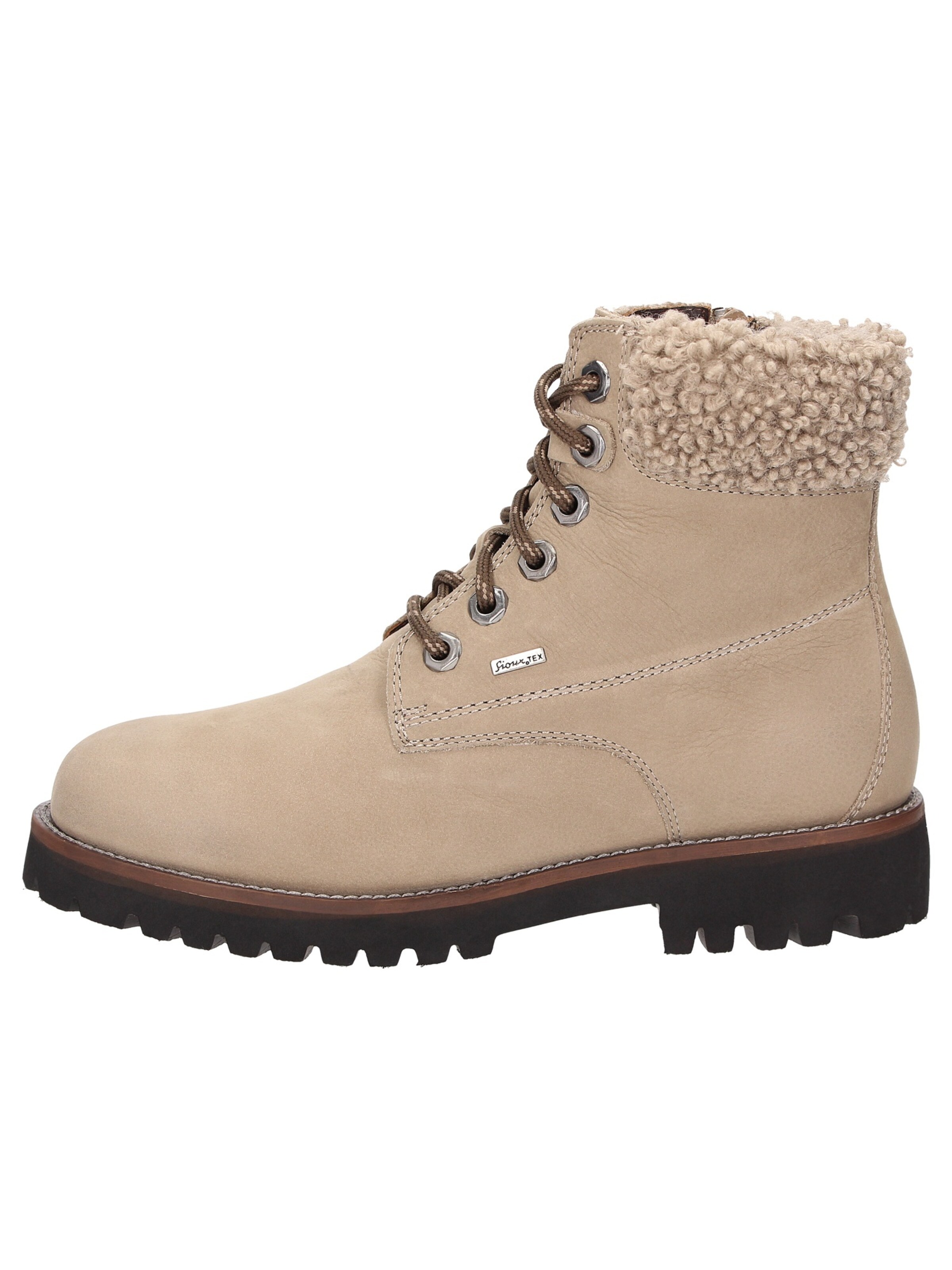 SIOUX Lace-up bootie 'Elmiana-702' in Beige
