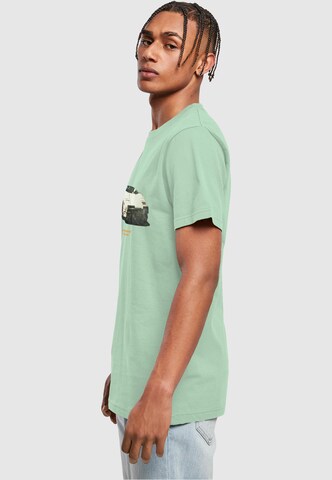 Mister Tee Shirt 'Weekend Wolf' in Green