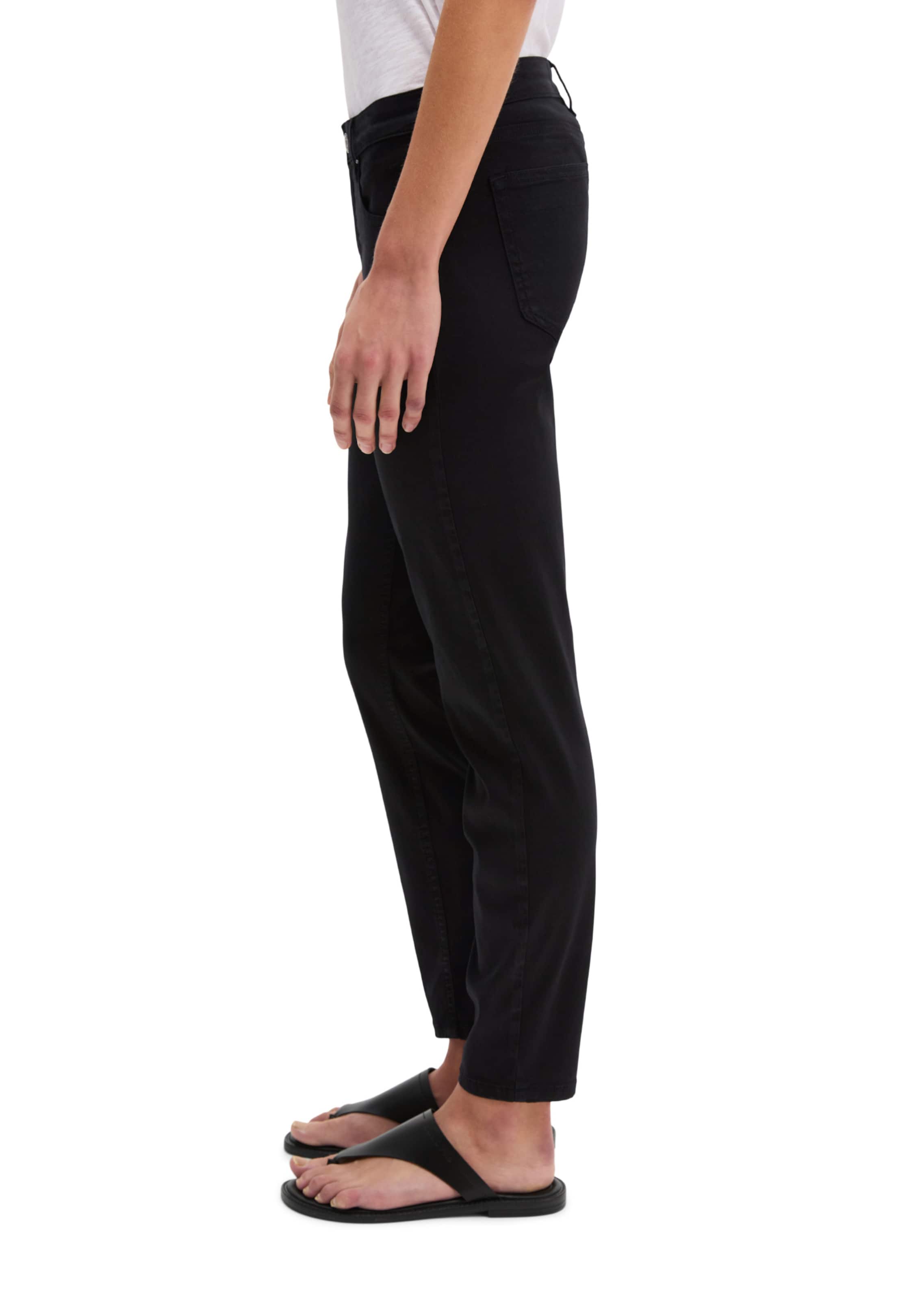 Marc O'Polo Slimfit Hose 'Lulea' in Schwarz