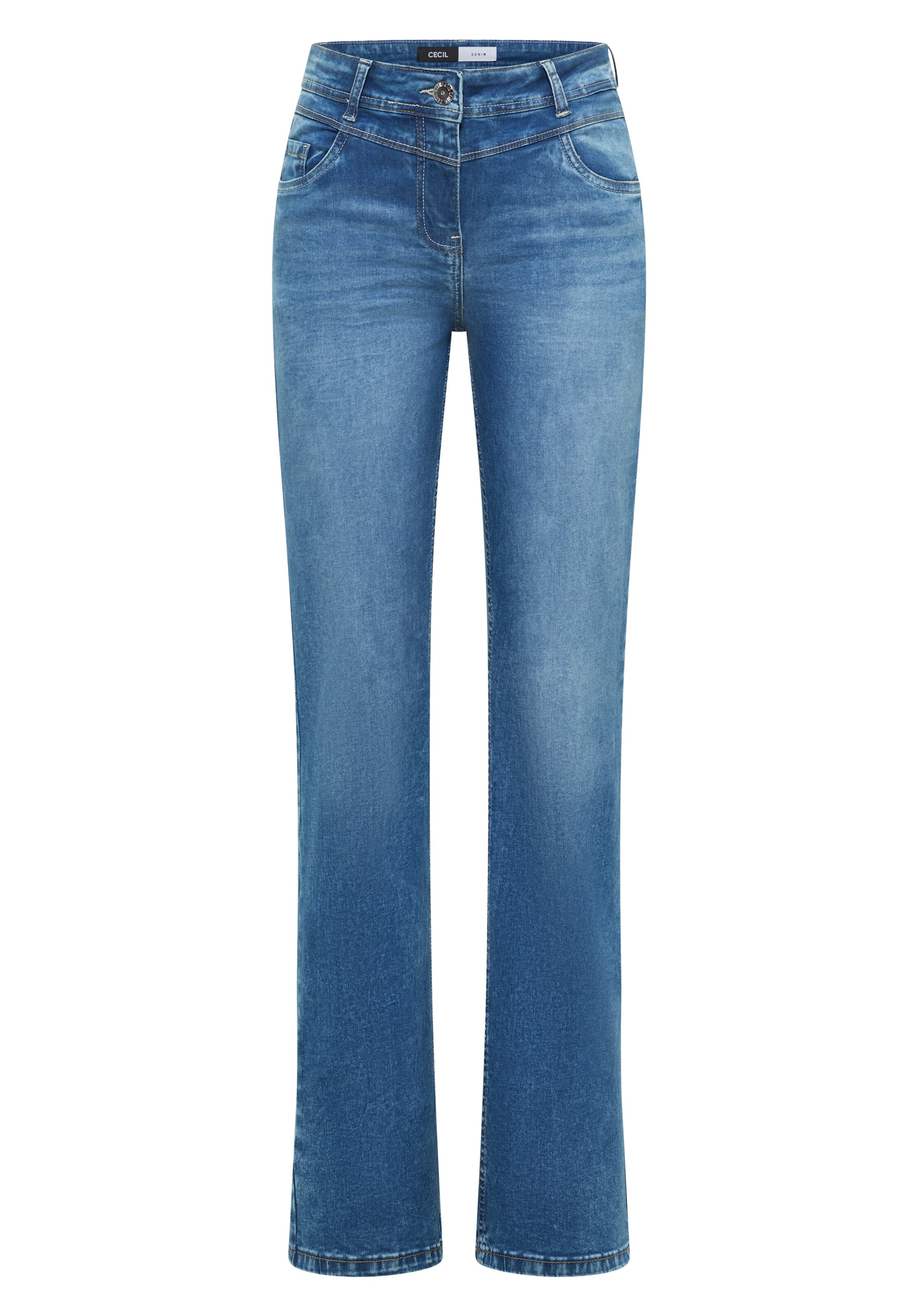 CECIL Bootcut Jeans in Blau: Vorderseite