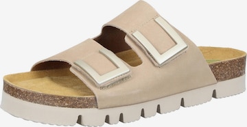 DR. BRINKMANN Pantolette 'BONILLO' in Beige: Vorderseite