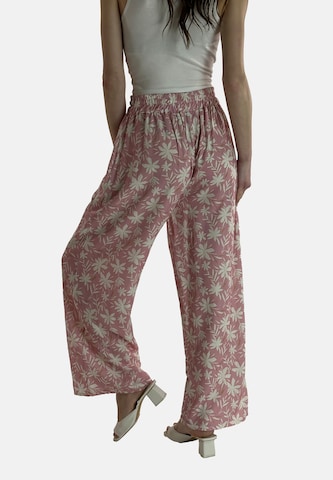 Elara Wide Leg Bukser i pink