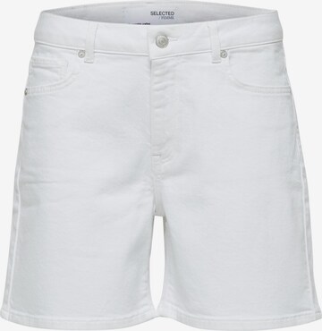 SELECTED FEMME Slimfit Jeans 'Silla' in Wit: voorkant