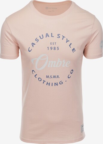 Ombre Shirt 'S1752' in Roze: voorkant