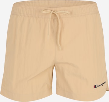 Shorts de bain Champion Authentic Athletic Apparel en beige : devant