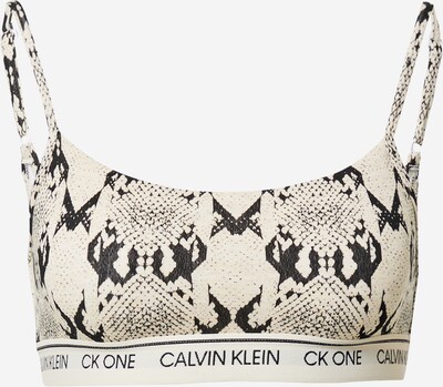 Calvin Klein Underwear Nedrček 'UNLINED BRALETTE' | bež / črna barva, Prikaz izdelka