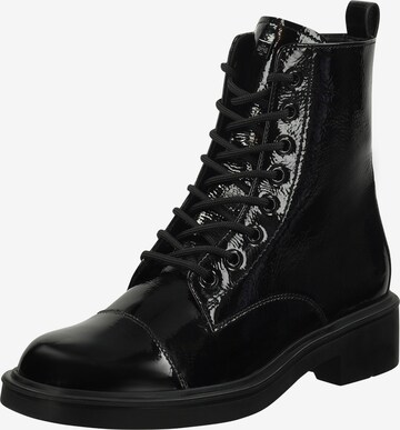 Högl Lace-Up Ankle Boots in Black: front