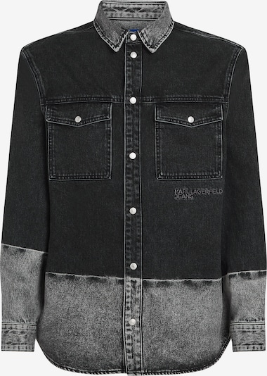 Marškiniai iš KARL LAGERFELD JEANS, spalva – juoda / margai juoda, Prekių apžvalga