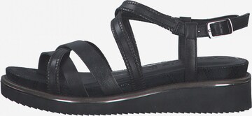 TAMARIS Sandalen met riem in Zwart