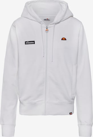 ELLESSE Sweatjacke in Weiß: Vorderseite