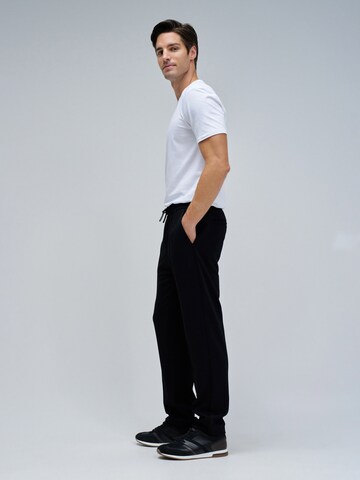 Coupe slim Pantalon chino Salsa Jeans en noir