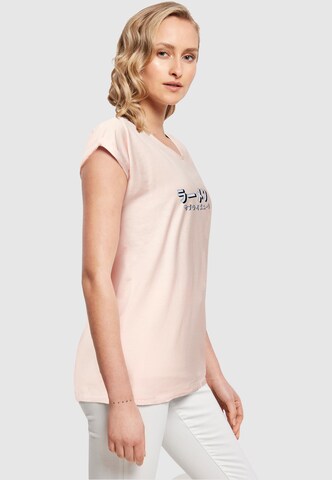 Merchcode T-Shirt 'TORC - Ramen Soup' in Pink