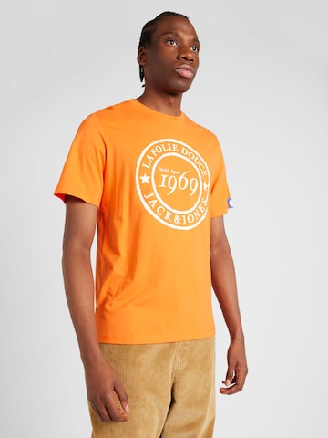 JACK & JONES Shirt 'DOUCE' in Orange: front