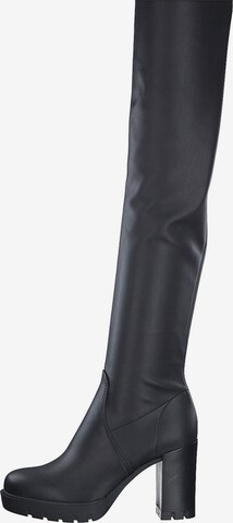 TAMARIS Over the Knee Boots in Black