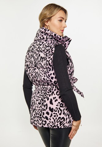 Gilet faina en rose