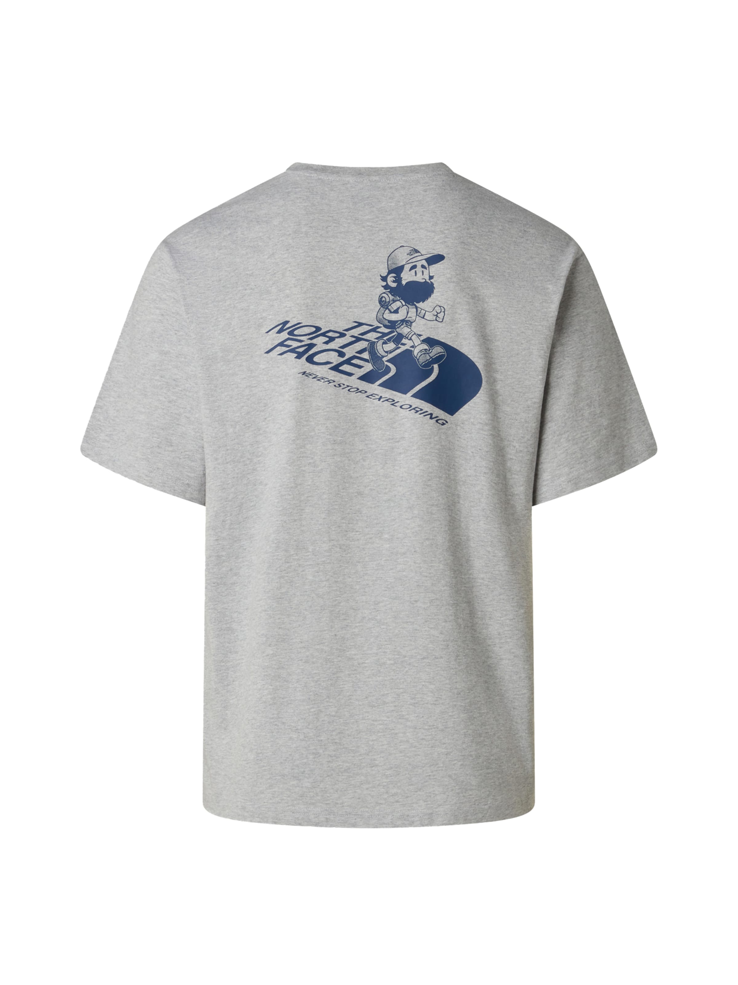 T-Shirt 'Run Graphic' THE NORTH FACE en gris