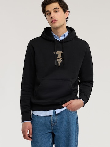 Sweat-shirt Trussardi en noir : devant