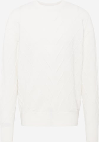 Calvin Klein Sweater in White: front