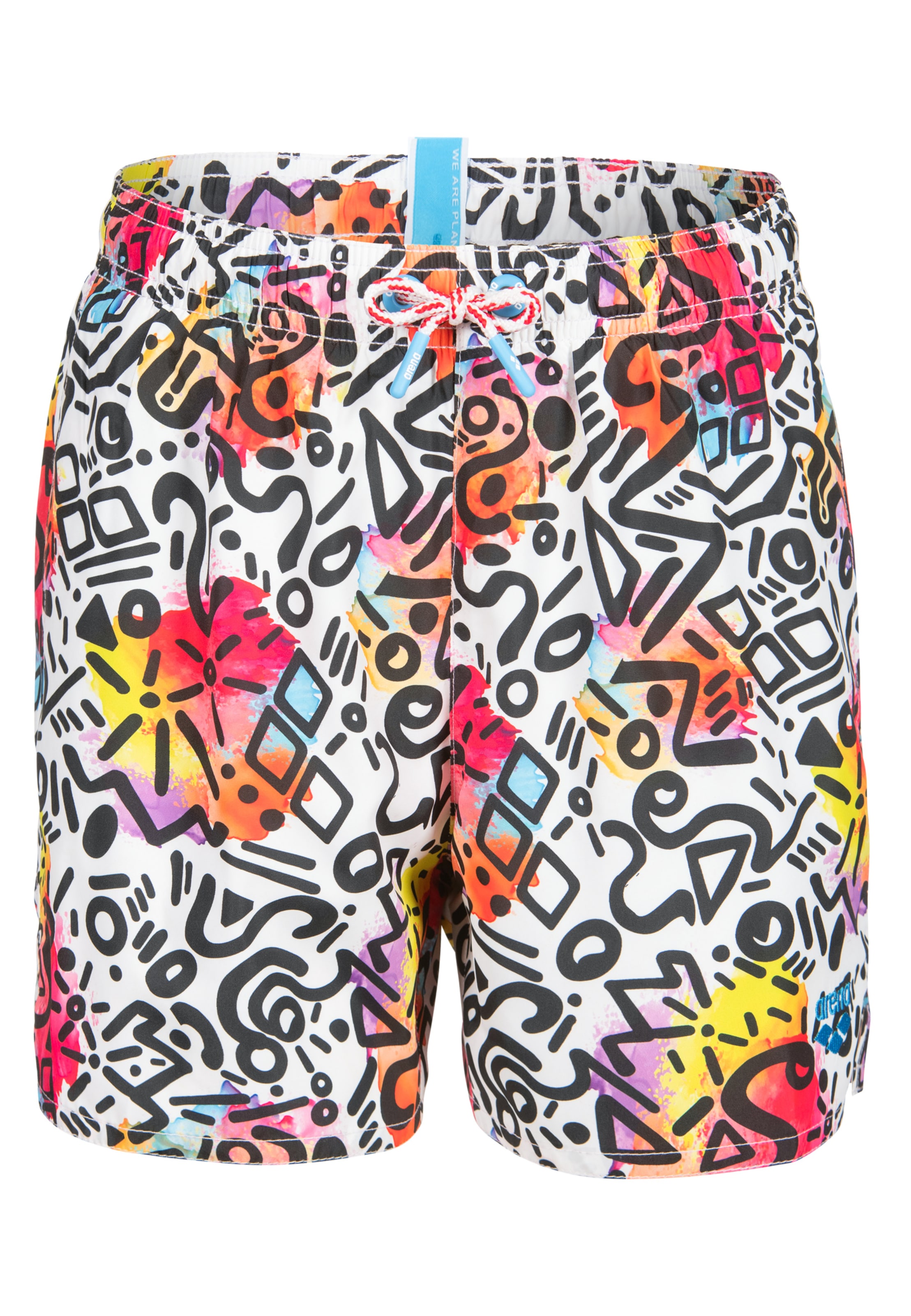 ARENA Badshorts 'WATER PRINTS BEACH BOXER AO' i blandade färger: framsida