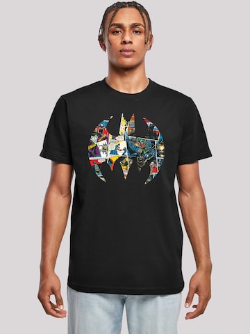 F4NT4STIC Shirt 'Batman Comic Book' in Black: front