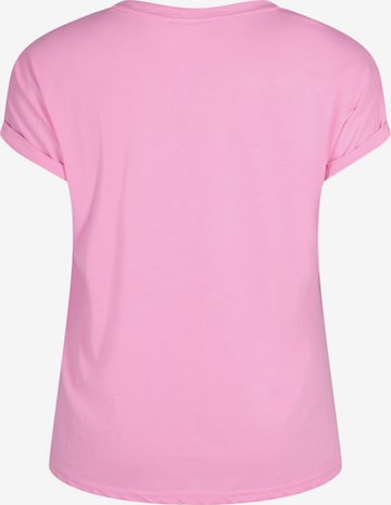 Zizzi Koszulka 'Katja' w kolorze różowy