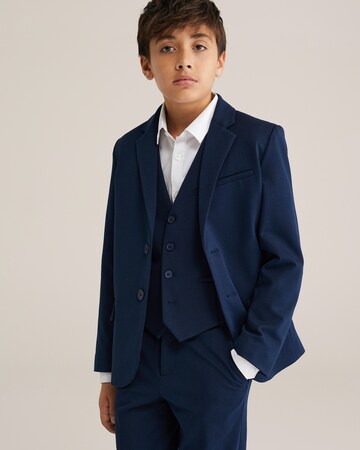 Vestes de costume WE Fashion en bleu : devant