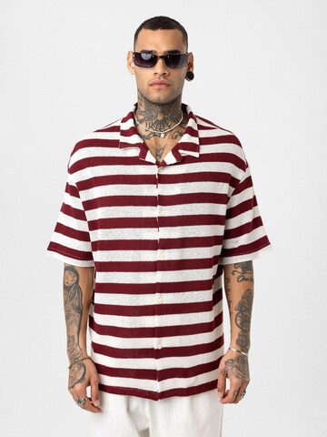 Fit confort Chemise 'Bas' Dandalo en rouge : devant