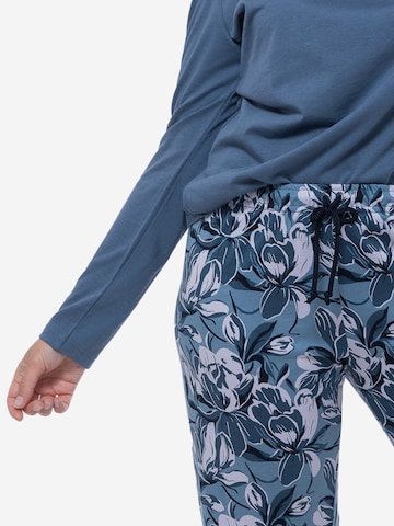 Ammann Pyjama 'Night & Home' in Blauw