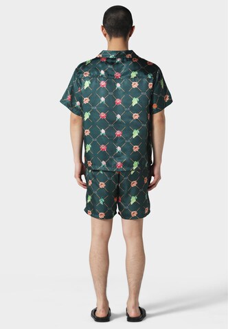 Coupe regular Chemise 'FRUIT MONOGRAM CUBAN' Pas De Monaco en vert