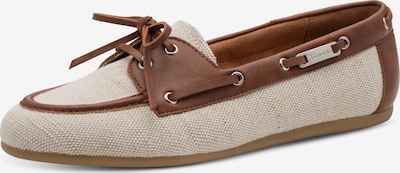 Tamaris Mokassin in 36 in beige / dunkelbraun, Produktansicht