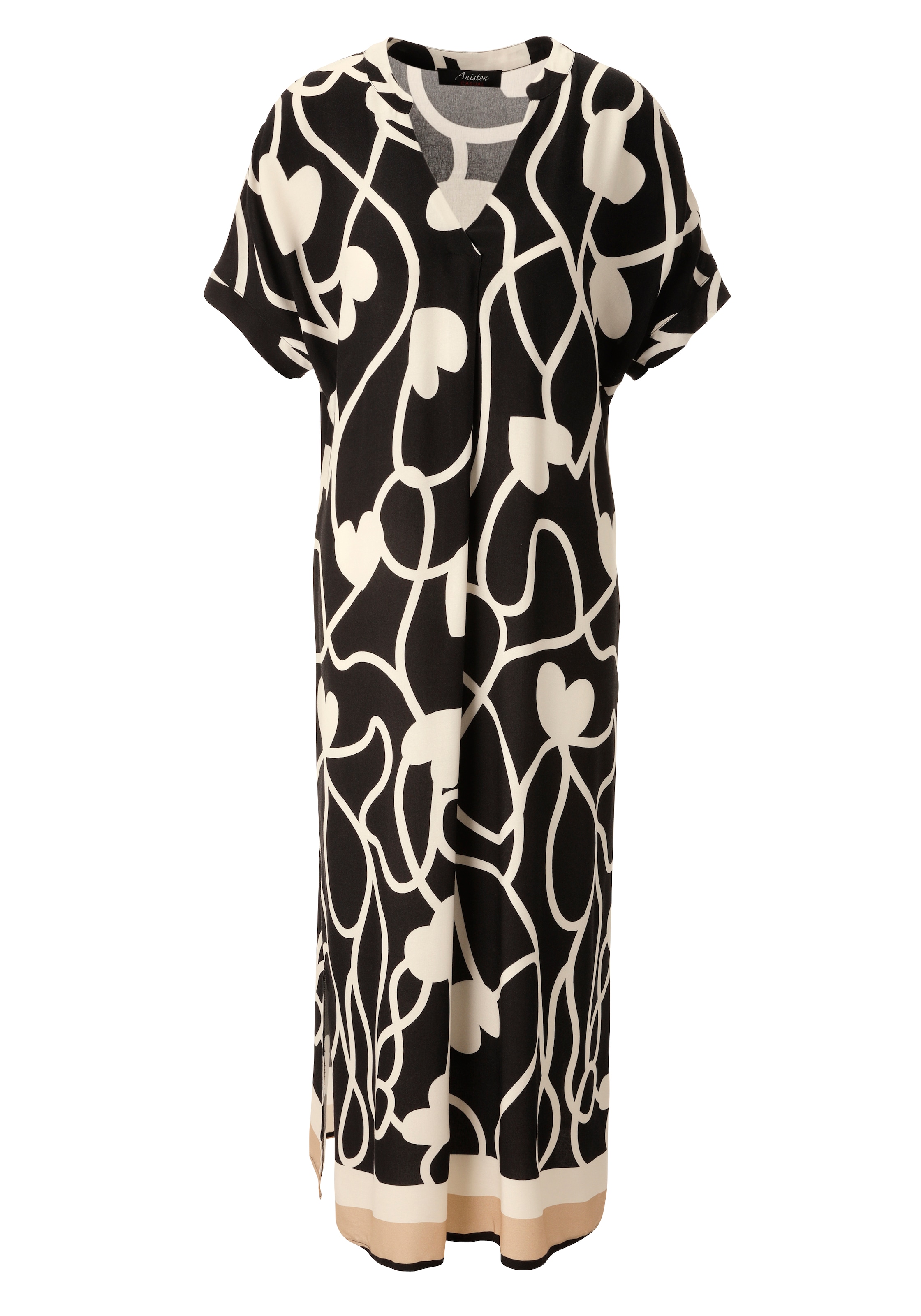 Aniston CASUAL Kleid in Schwarz: Vorderseite