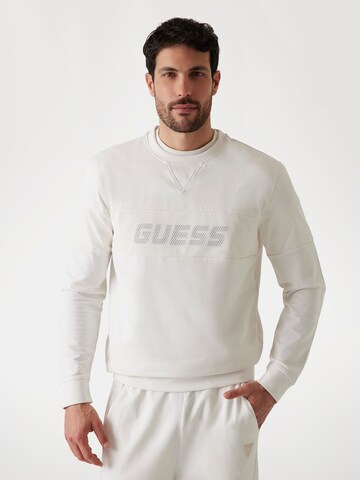 GUESS Sweatshirt in Weiß: Vorderseite