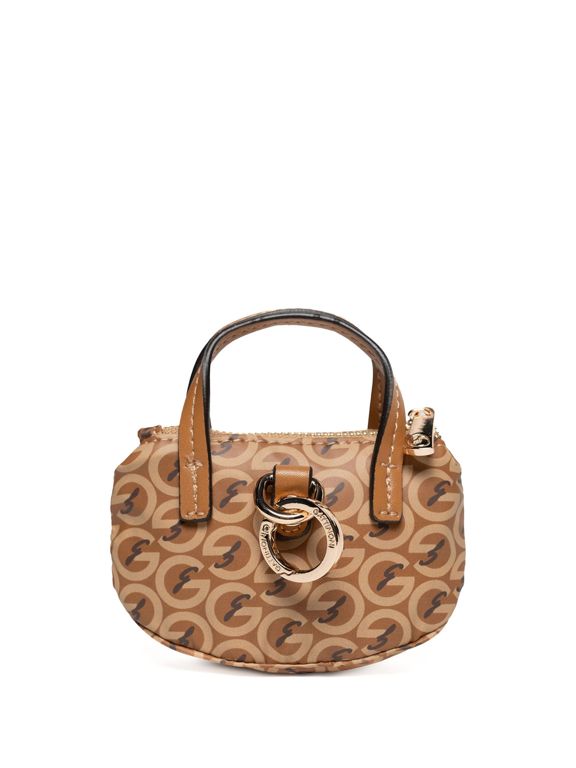 Borsa a spalla di Gattinoni in beige: frontale