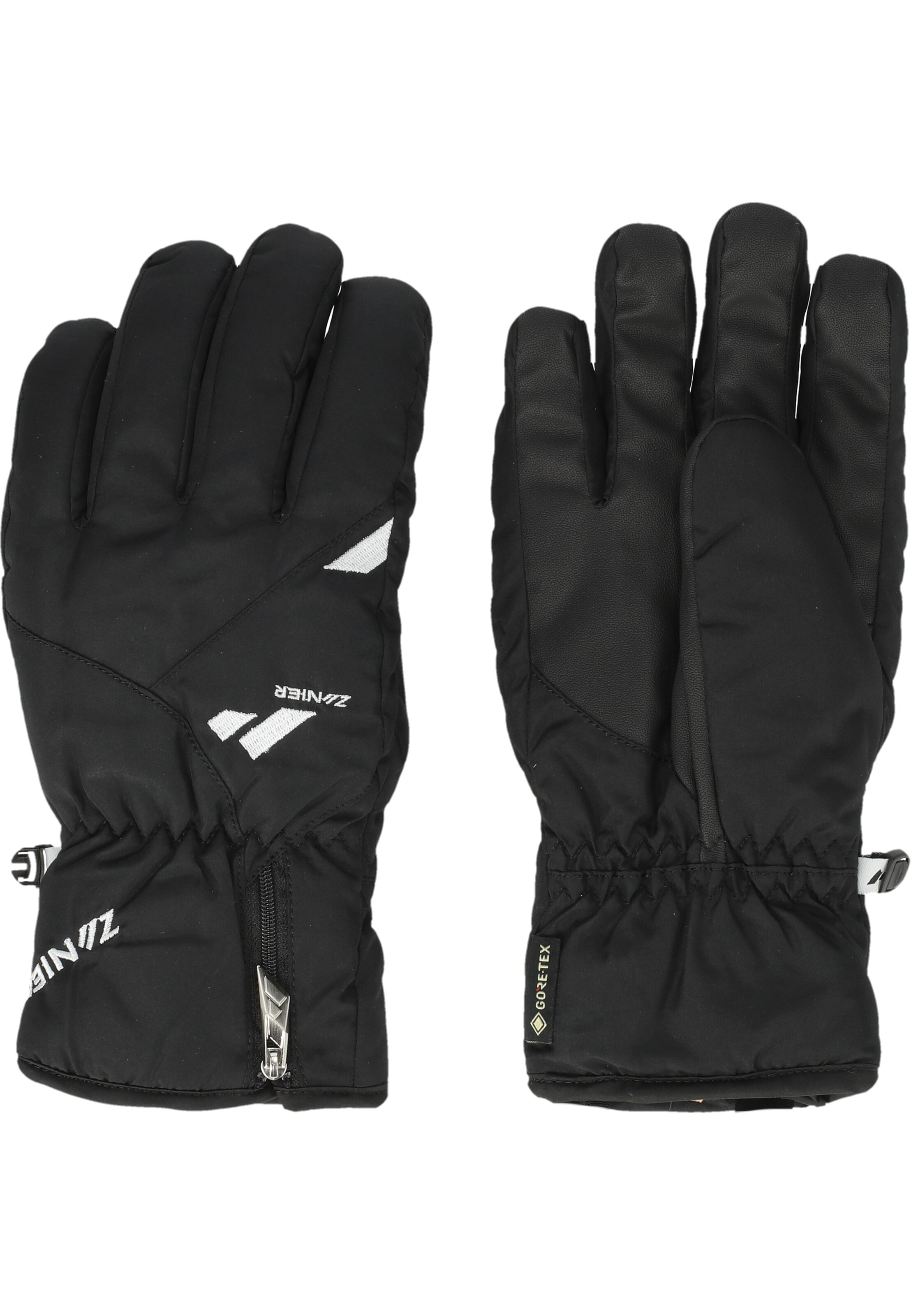 Zanier Full Finger Gloves 'Valluga GTX' in Black: front