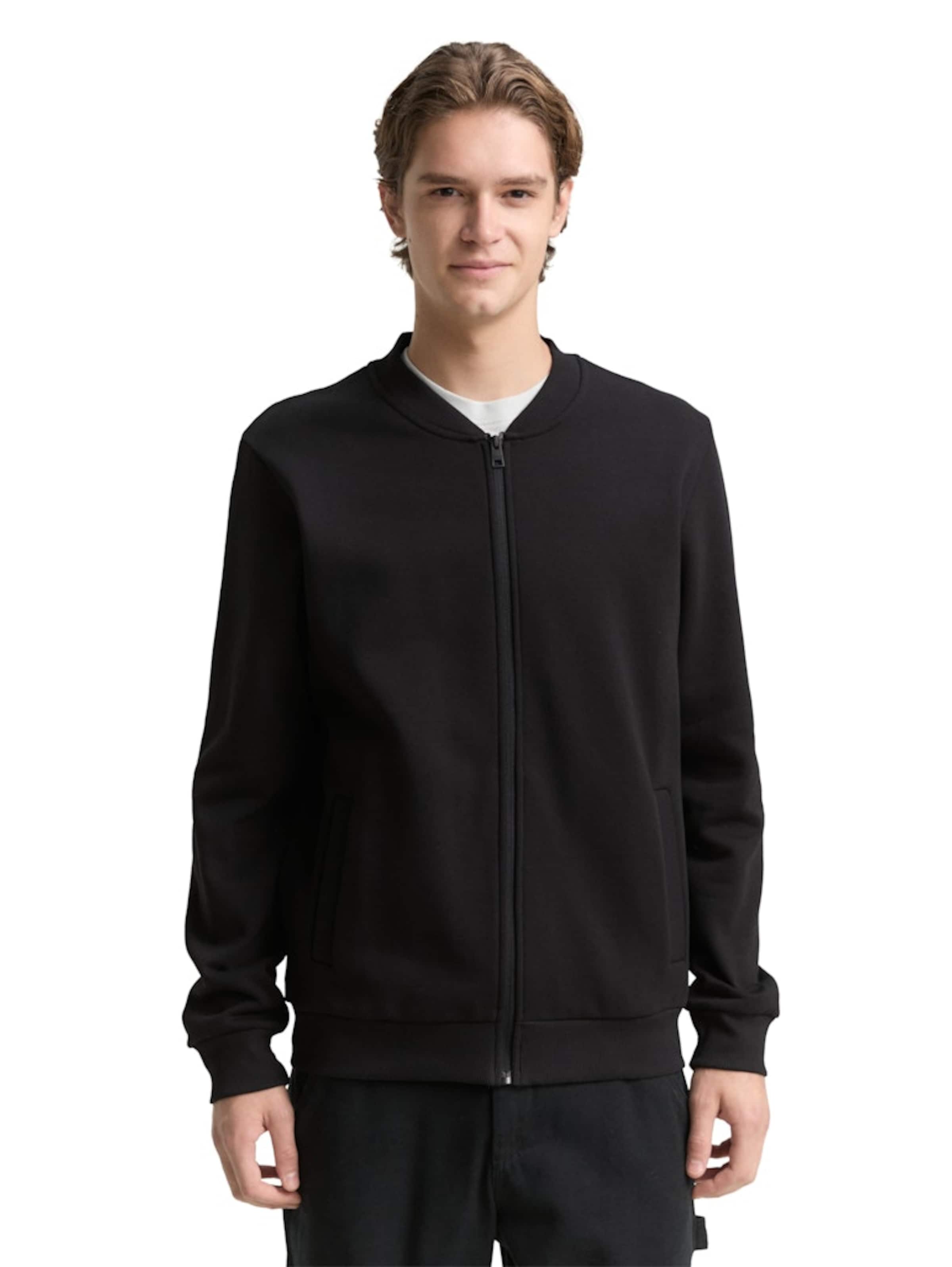 TOM TAILOR DENIM - Sudadera en negro: frente