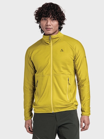 Schöffel Funktionele fleece-jas 'Cascata' in Geel: voorkant