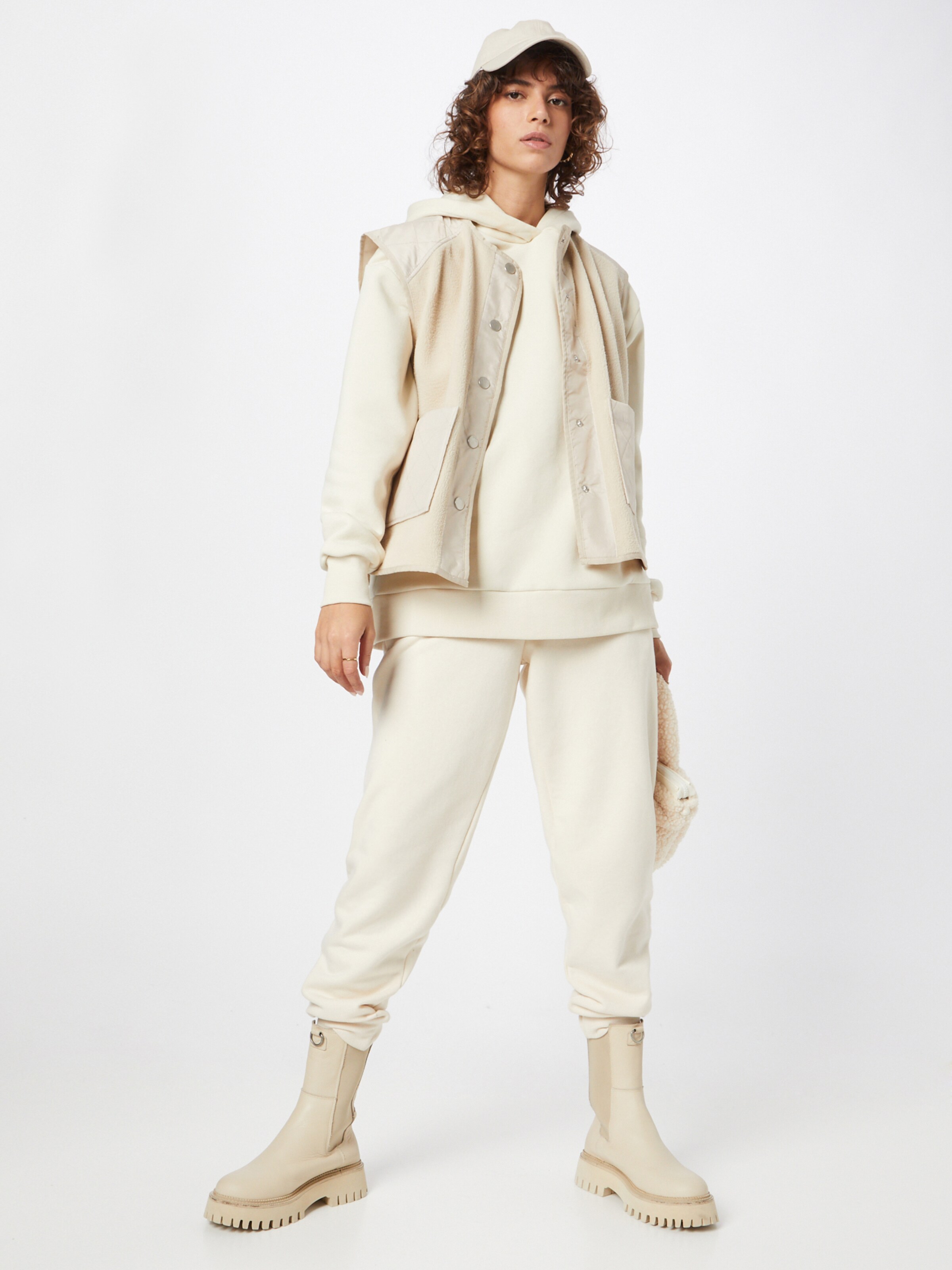 Frauen Jacken ONLY Weste 'LINDSEY' in Creme - DR59424 Frauen Jacken ONLY Weste 'LINDSEY' in Creme - DR59424