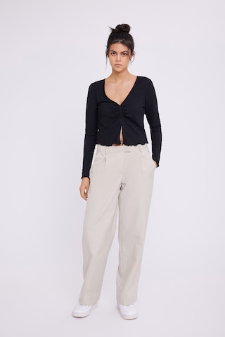 Envii Loose fit Pleat-front trousers 'Beta' in Beige