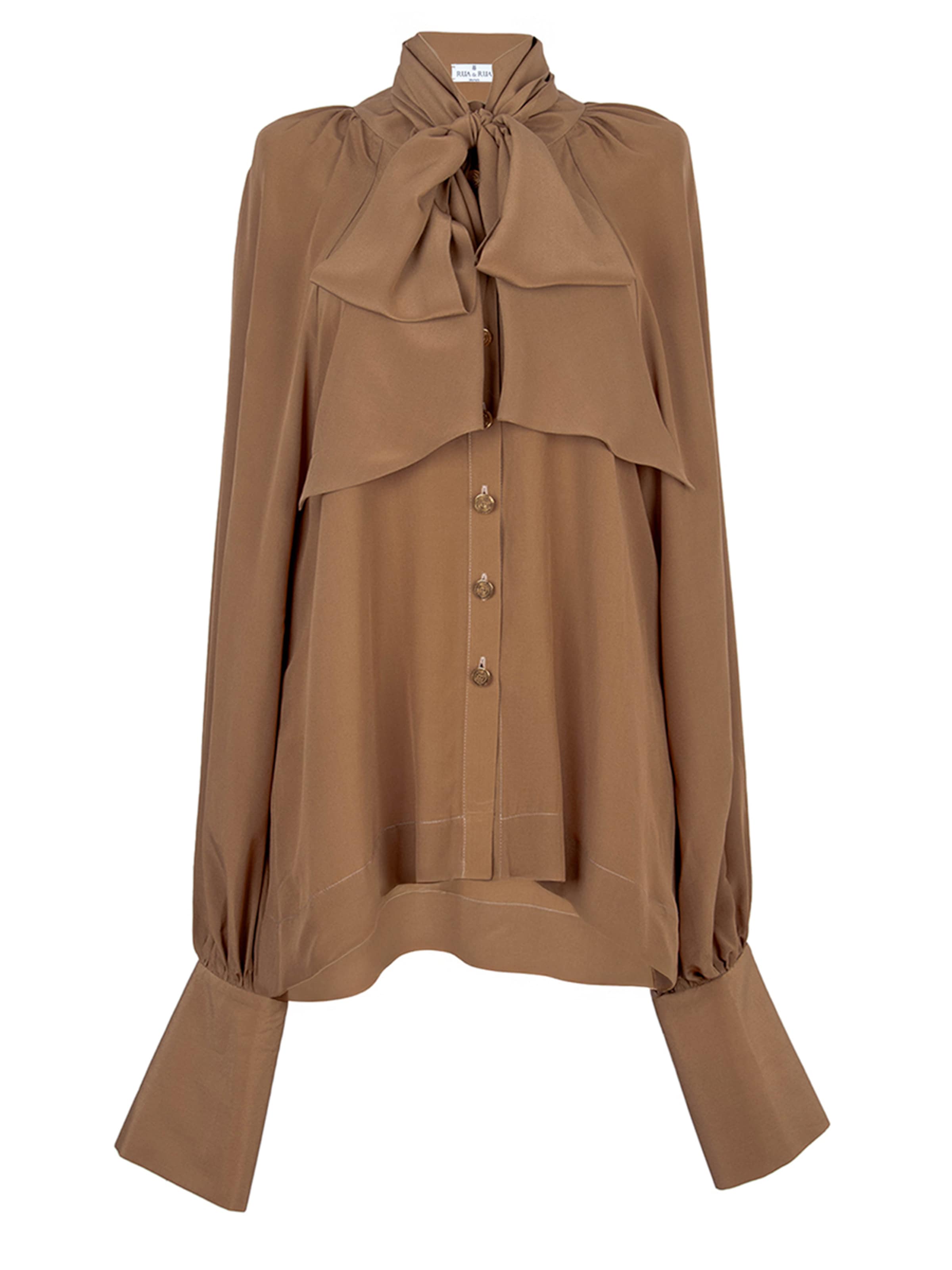 Rua & Rua Blouse in Brown: front