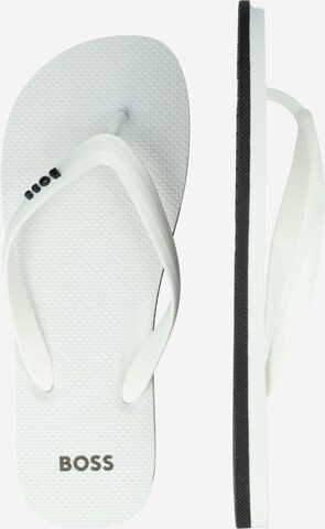 BOSS Black T-bar sandals 'Tracy' in White