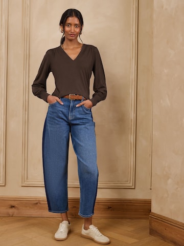 love & roses Shirt in Brown