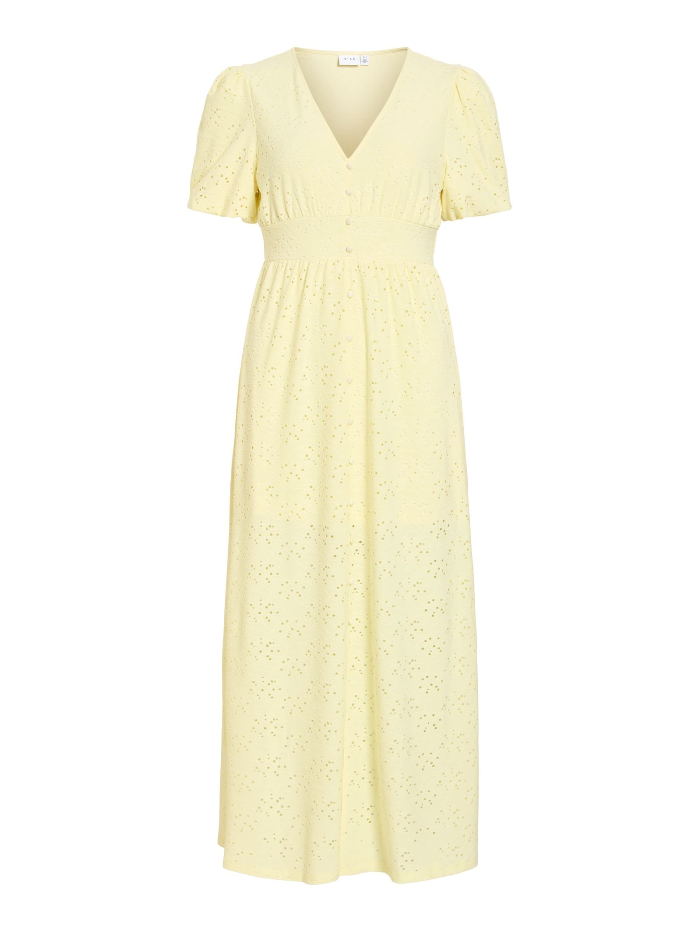 VILA Kleid 'VIKawa' in pastellgelb, Produktansicht