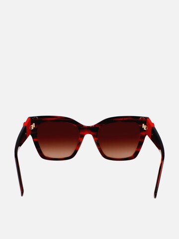 Longchamp Zonnebril in Rood