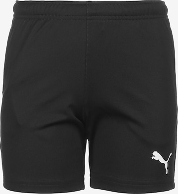 Regular Pantalon de sport 'Teamrise' PUMA en noir : devant