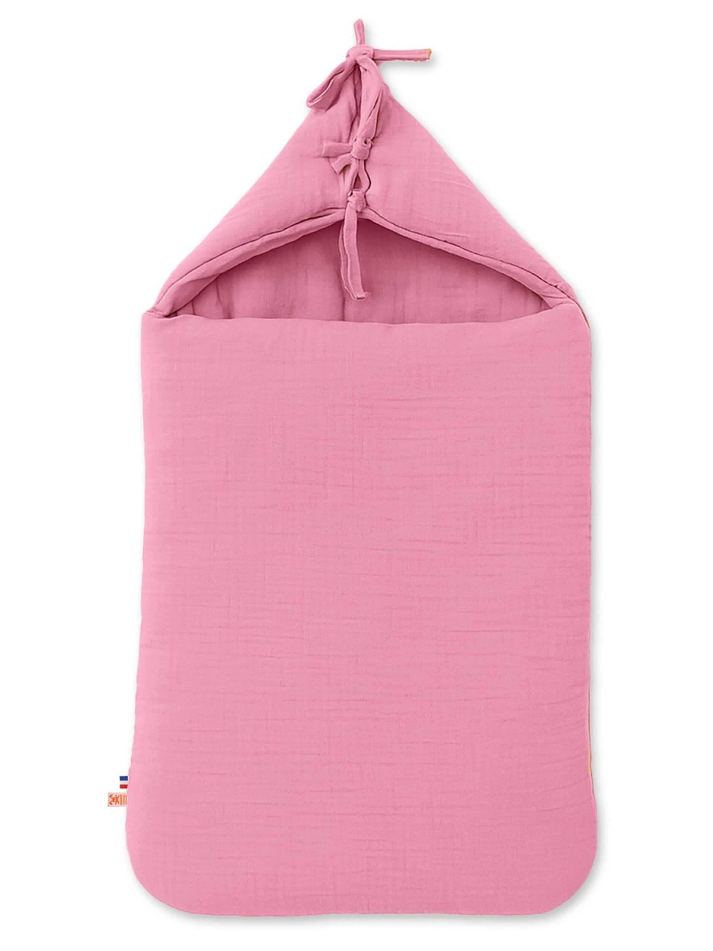 Sac de couchage PAPATE en rose : devant
