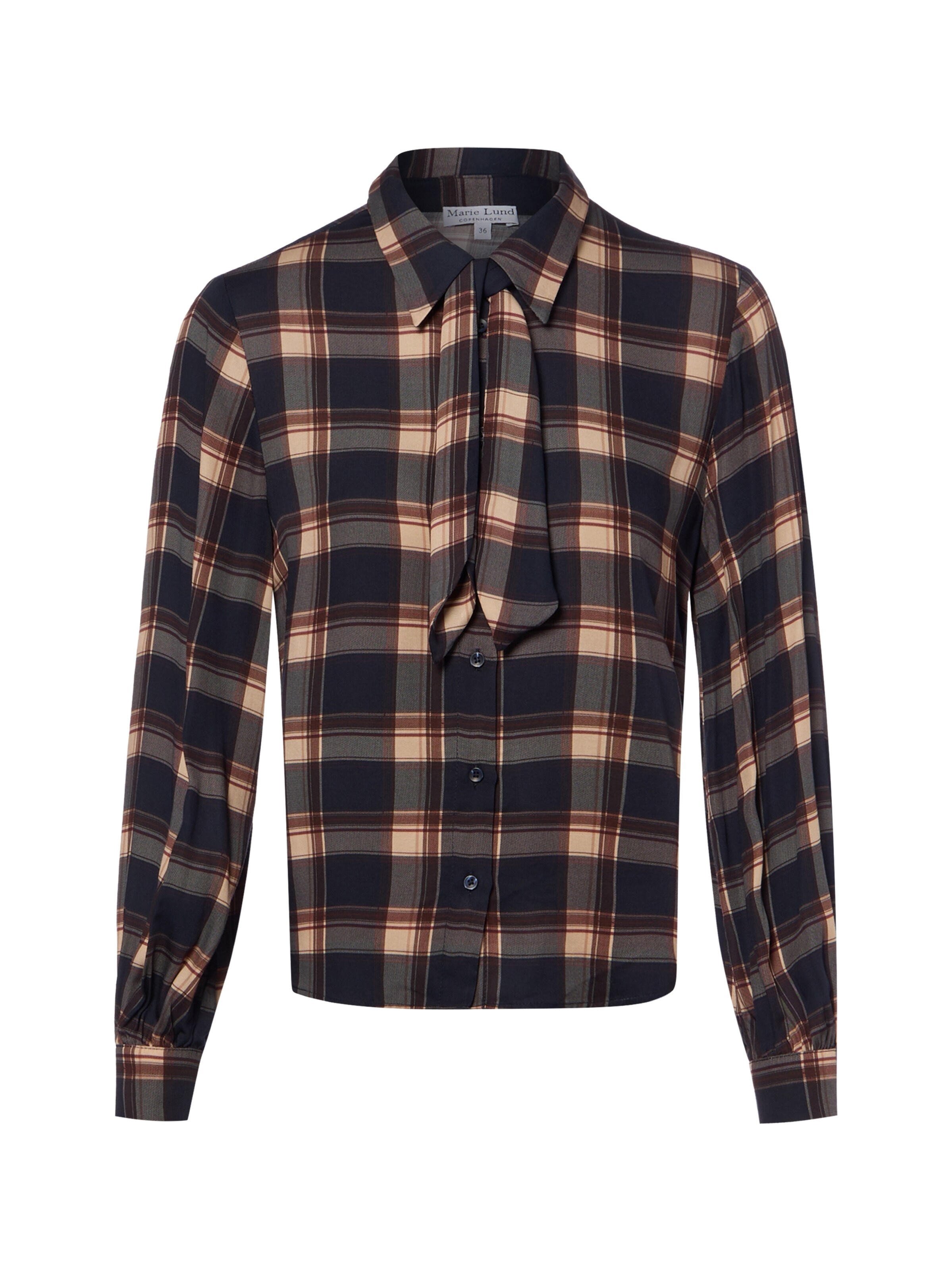 Marie Lund Blouse in Blauw: voorkant