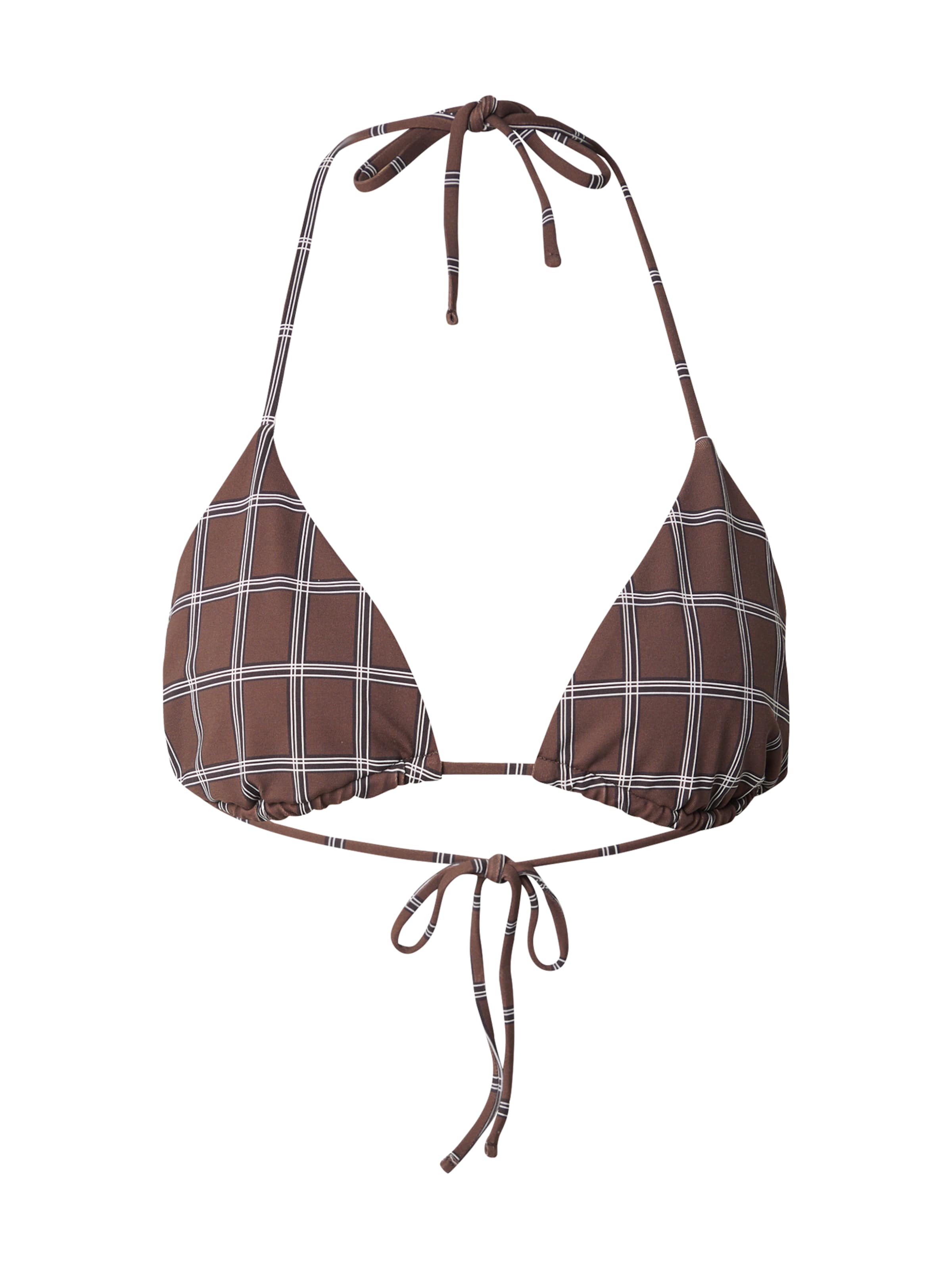 Samsøe Samsøe Τρίγωνο Τοπ μπικίνι 'Chi' σε καφέ: μπροστά