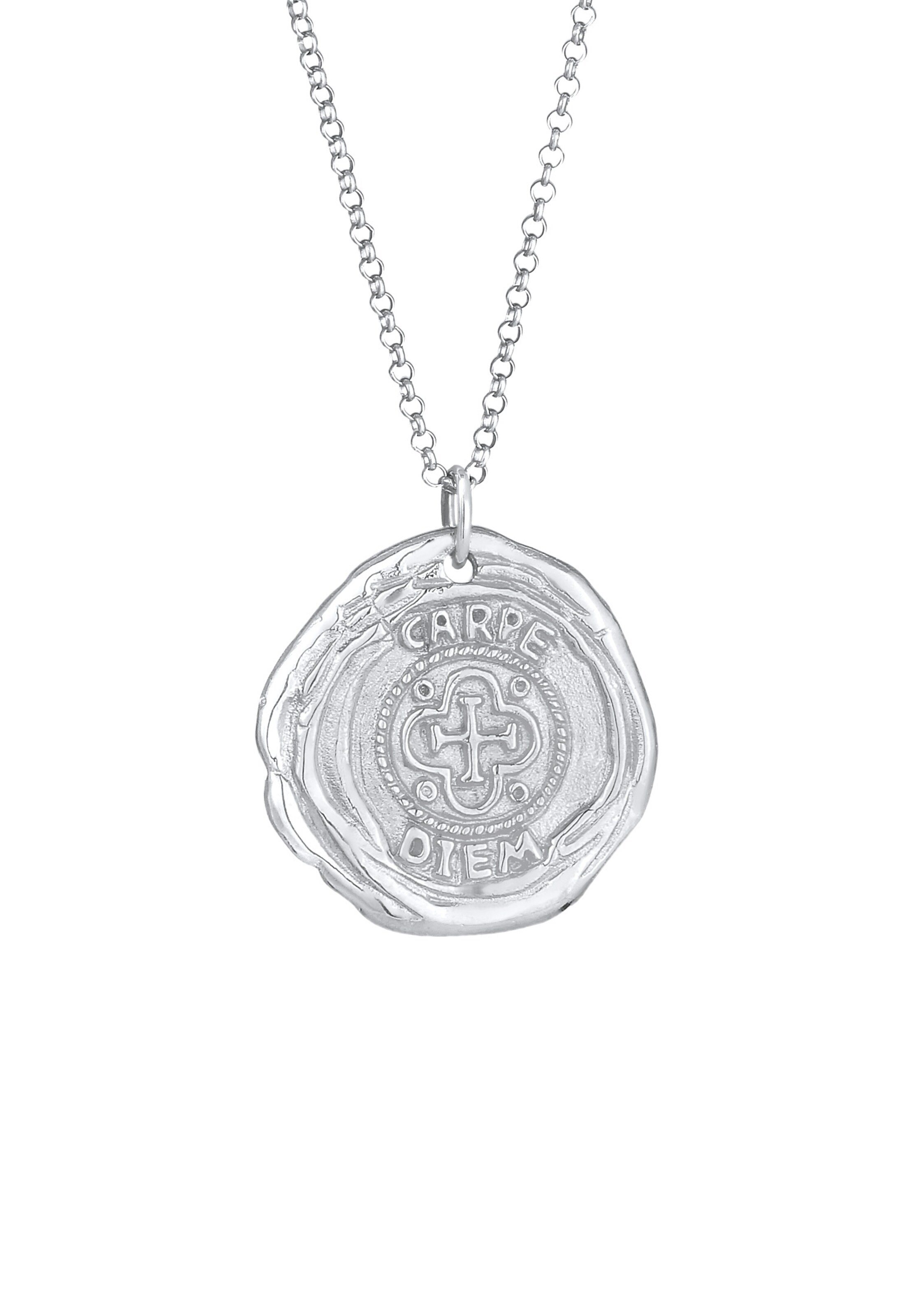 KUZZOI Halskette Vintage in Silber: Vorderseite