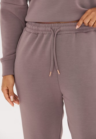 Athlecia Tapered Sports trousers 'Jacey' in Brown