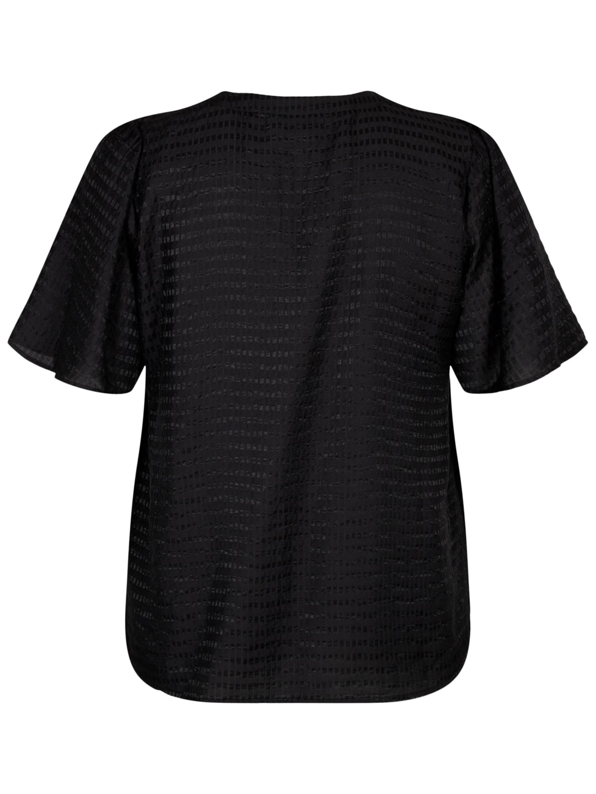 Camicia da donna 'MSABA' di Zizzi in nero